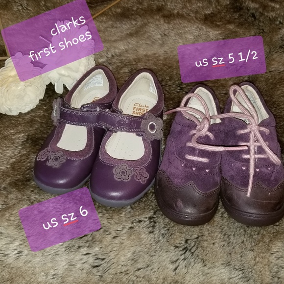 clarks size 2 baby shoes